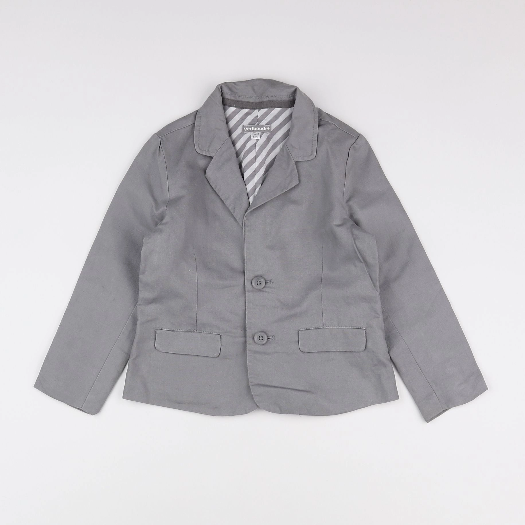 Vertbaudet - veste taupe - 4 ans